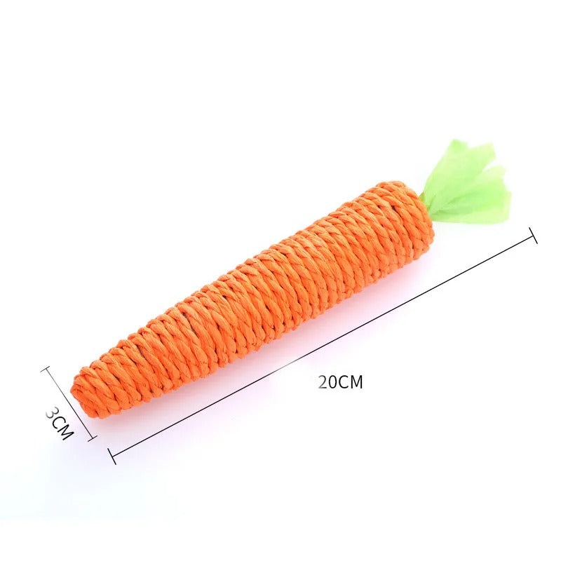 Cat's carrot | Corde à mâcher en forme de carotte