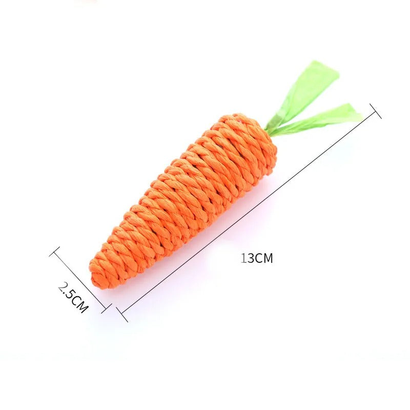 Cat's carrot | Corde à mâcher en forme de carotte